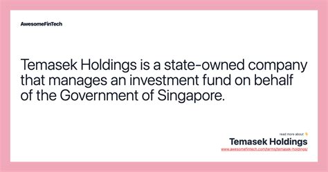 Temasek Holdings Awesomefintech Blog