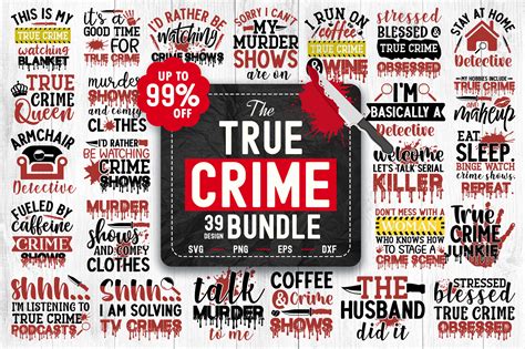 True Crime Svg Bundle Graphic By Craftygenius · Creative Fabrica