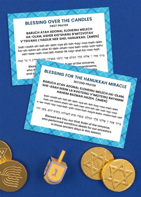 Hanukkah Blessings Printable Hanukkah Prayer Cards Happiness Is Homemade