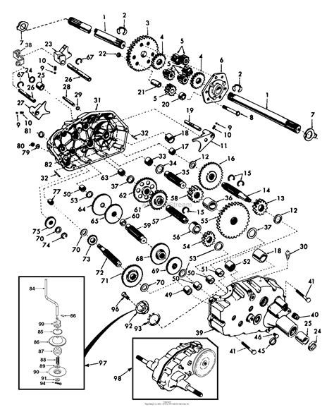 Husqvarna Gt 2254 96025000201 2005 05 Parts Diagram For Gear Drive