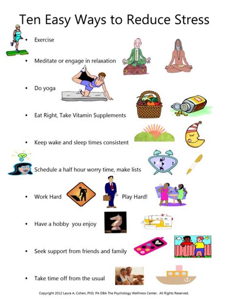 Stress Poster10 Easy Ways To Reduce Stress
