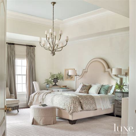 It makes so beautiful color combination inspired from this image. Transitional Cream Bedroom with Tray Ceiling | Tray ...