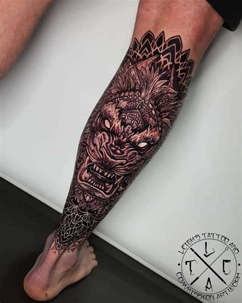 101 Best Awesome Calf Tattoos Designs You Need To See Full Leg