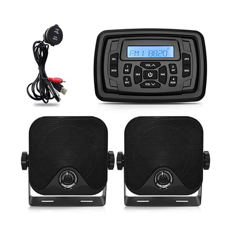 Marine Boat Radio Stereo Audio Bluetooth Receiver Car Mp3 Player4inch