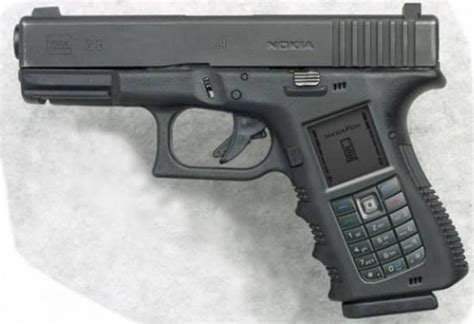 Maybe they were just walking around with both phones in their hands, paying no mind to where they were going and bumping into people on the streets. Cell phone | Guns, Conceal carry guns, Hand guns