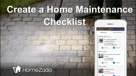 Home Maintenance Checklist A Home Schedule Of Maintenance Tips With
