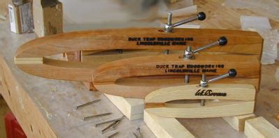 Iron pipe clamps can easily mar softer woods or react with the glue to stain the wood. Looking for DIY clamps