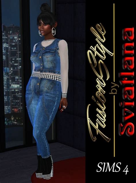 Denim Outfit At Fusionstyle By Sviatlana The Sims 4 Catalog