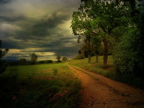 Sunset Over Country Road Hd Wallpaper Background Image 2816x2112