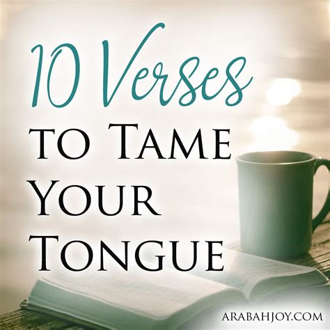 10 Verses To Tame Your Tongue