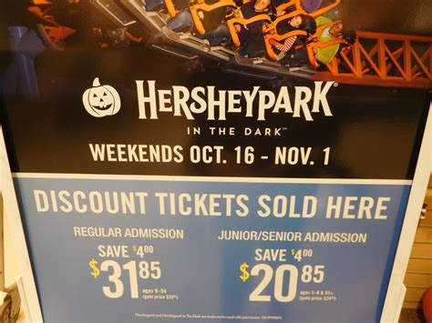 Giant Discount Hersheypark In The Dark Tickets Ship Saves