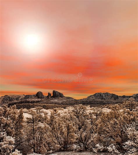 Sedona Arizona Sunrise Stock Image Image Of Desolate