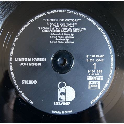 Forces Of Victory De Linton Kwesi Johnson T Chez Themroc Ref