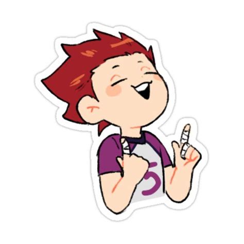 Singing Tendou Sticker By Gomee Art In 2021 Anime Printables Anime