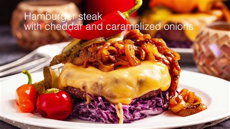 Just found this site and the hamburger steaks look good, but have you ever played around with the recipe to make your own sauce without. Hamburger Steak Recipe | With Cheese And Caramelized ...