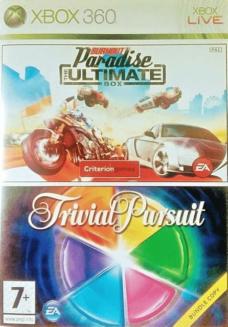Burnout Paradise The Ultimate Box And Trivial Pursuit Microsoft Xbox 360