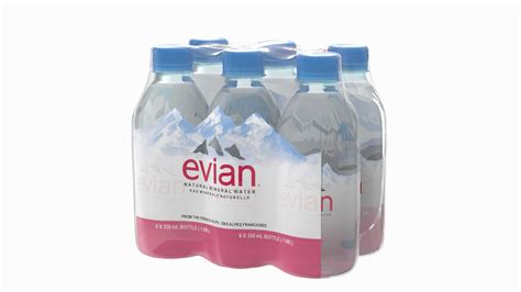 Evian Mineral Water 330ml Model Turbosquid 1689534