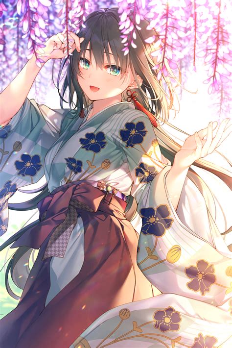 Những Hình ảnh Anime Mặc Kimono Tuyệt đẹp