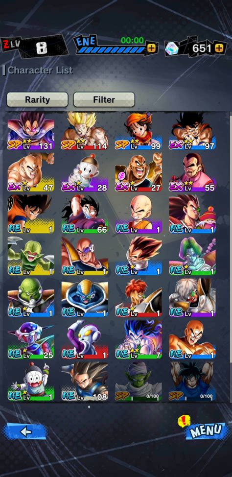 The entire dragon ball franchise, be it in the manga, anime, or many many video game adaptations, would be nothing without its often wacky fittingly for a series where most of the heroes spend half of their time training, there are multiple ways of raising a character's stats in dragon ball legends. Lgt Characters Dragon Ball Legends