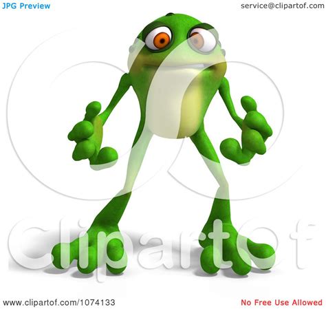 Clipart 3d Mad Frog Royalty Free Cgi Illustration By Ralf61 1074133