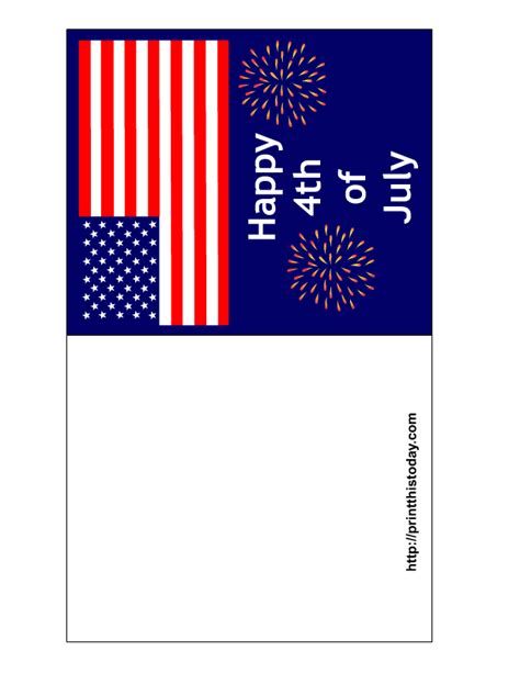 Free Printable 4th Of July Cards