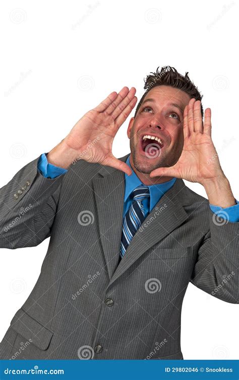Man Yelling Or Shouting Stock Photo Image Of Call Shout 29802046