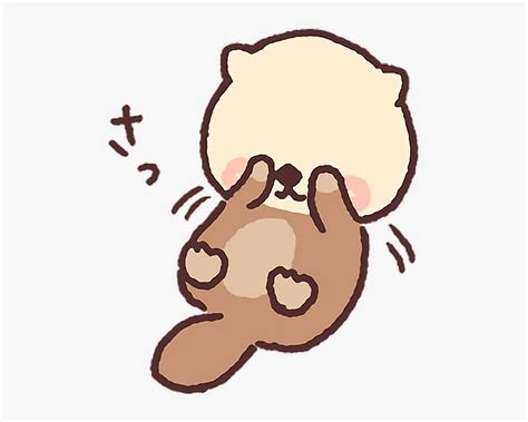 Seaotter Otter Kawaii Cute Anime Freetoedit Otter Kawaii Hd Png