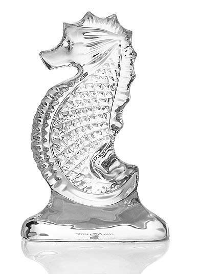 Waterford Crystal Seahorse Memento Sculpture Crystal Classics