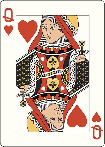 Queen Of Heart Card Illustrations Illustrations Royalty Free Vector