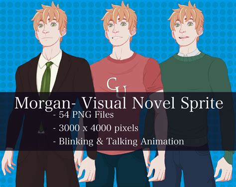Some sugar for the soul. Visual Novel Character - Morgan | GameDev Market