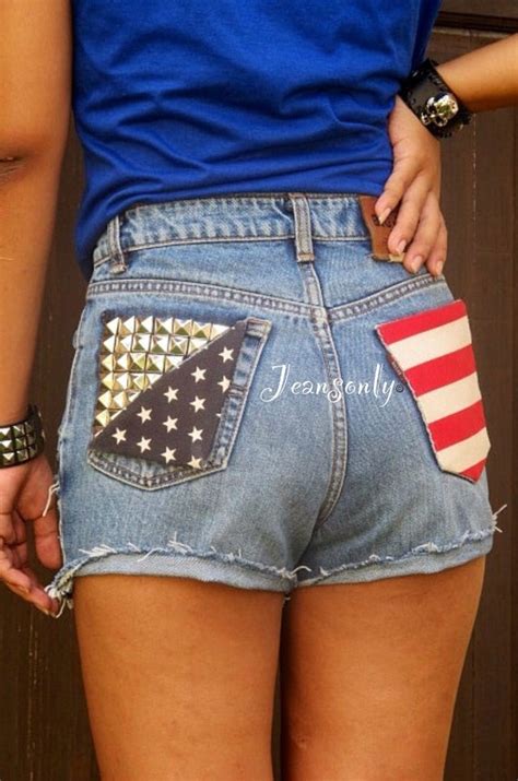 American Flag Shortslevis High Waist Denim Shortsus By Jeansonly 5999 High Waisted Denim