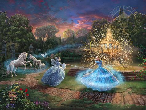 Cinderella Paintings And Wall Art Disneys Cinderella By Thomas Kinkade