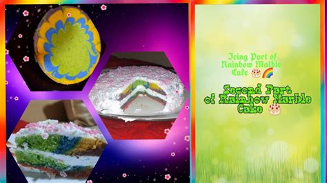 Icing Of Rainbow Marble Cake How To Make Rainbow Marble Cake 🎂