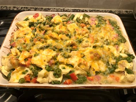 Easy And Tasty Recipe By Paula Deen Ham And Cheese Tortellini Bake