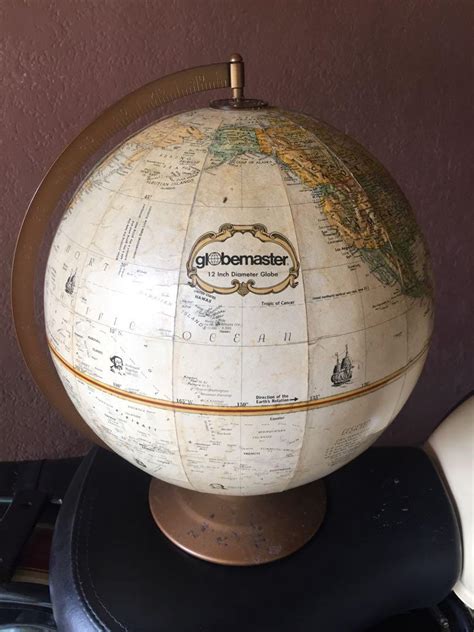 Vintage Globemaster 12 Inch World Map Globe Hobbies And Toys