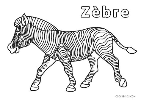 Coloriages Zèbre Coloriages Gratuits à Imprimer