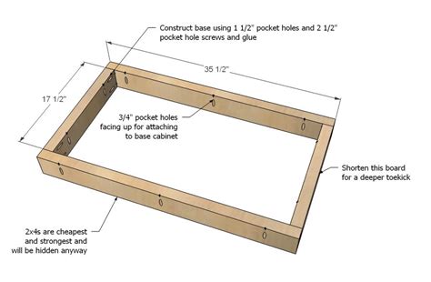 Free plans to diy standard sink base with full overlay doors and face frame. Kitchen Cabinet Sink Base 36 Full Overlay Face Frame ...