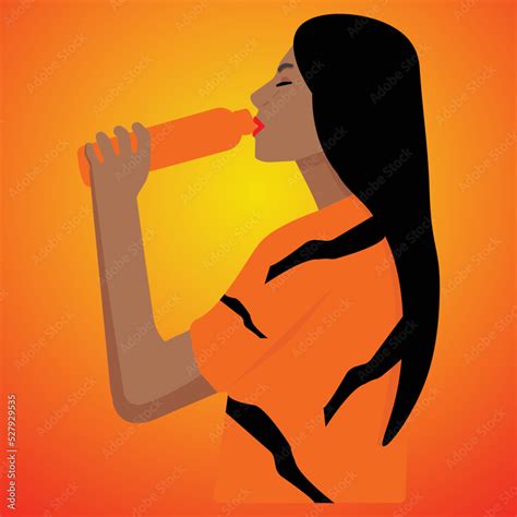 Portrait Of A Beautiful Woman Drinking Water Young Woman Drinking