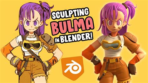Bulma 3d Sculpt In Blender Youtube