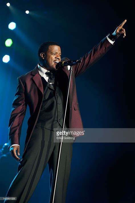 Ricky Bell Of New Edition Performs At The Uno Lakefront Arena On