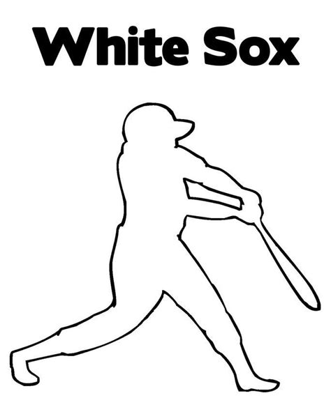 Printable Chicago White Sox Coloring Pages