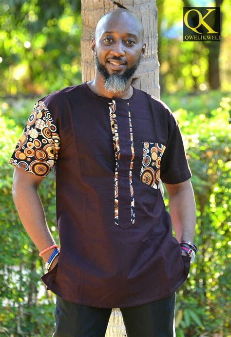 Shirt Exlusive Design By Qkweli Made In Tanzania African Men Fashion
