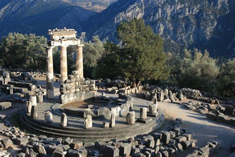 Tholos Temple At Delphi Greece Photo From Delfi In Fokida