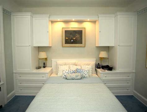 Custom White Built In Wall Unit With Bed
