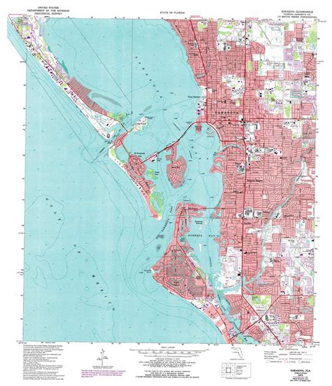 Sarasota Topographic Map Fl Usgs Topo Quad 27082c5