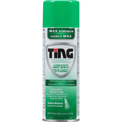 Ting Athletes Foot Spray Max Strength Antifungal Spray Powder 45 Oz