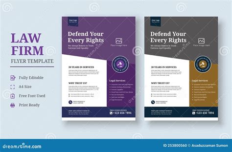 Law Firm Flyer Template, Law Firm And Legal Services Flyer, Law Firm
