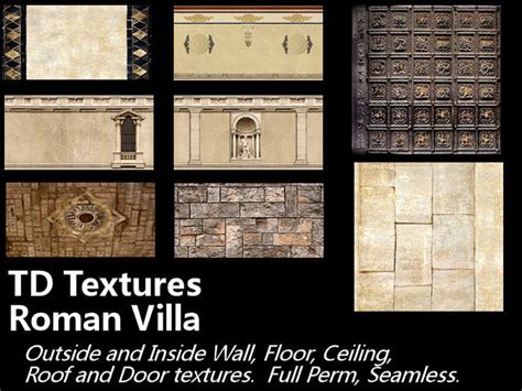 Second Life Marketplace Td Roman Villa Textures Full Perm