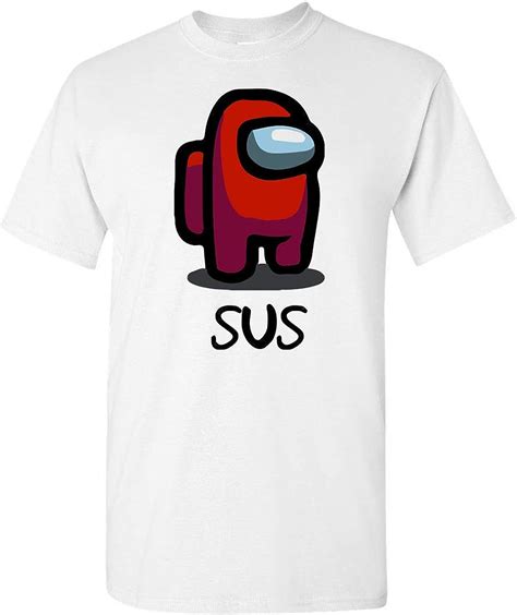 Among Us Red Is Sus T Shirt Hoodie Customized Uk Clothing