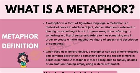 292 Useful Metaphor Examples Types Of Metaphors With Examples • 7esl